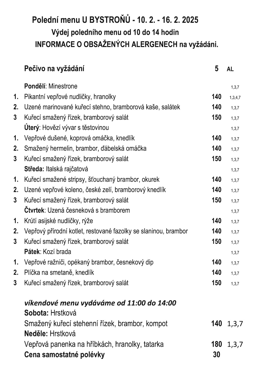 polední menu